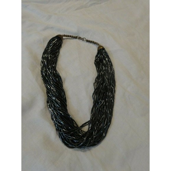 Vintage‎ 80s CHUNKY Sequin Fancy Evening 50 Strand NECKLACE 20" L - Picture 5 of 5